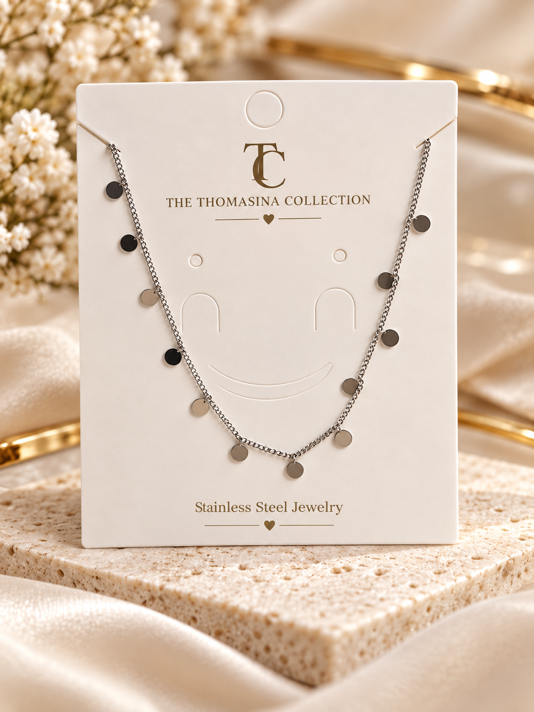 Celeste Necklace-Silver