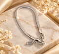 The Sienna Snake Chain Bracelet-Silver