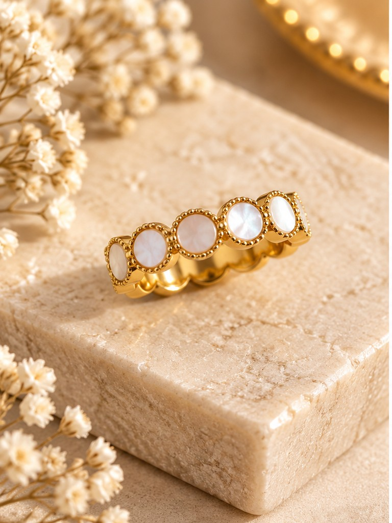 The Celeste Pearl Ring
