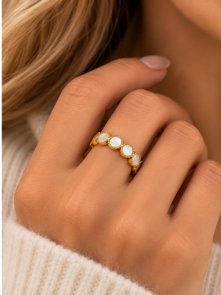 The Celeste Pearl Ring