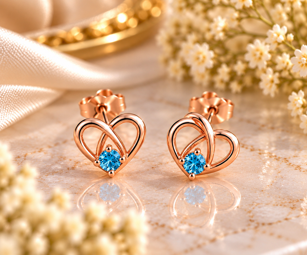 The Thomasina Eternal Love Heart Earrings